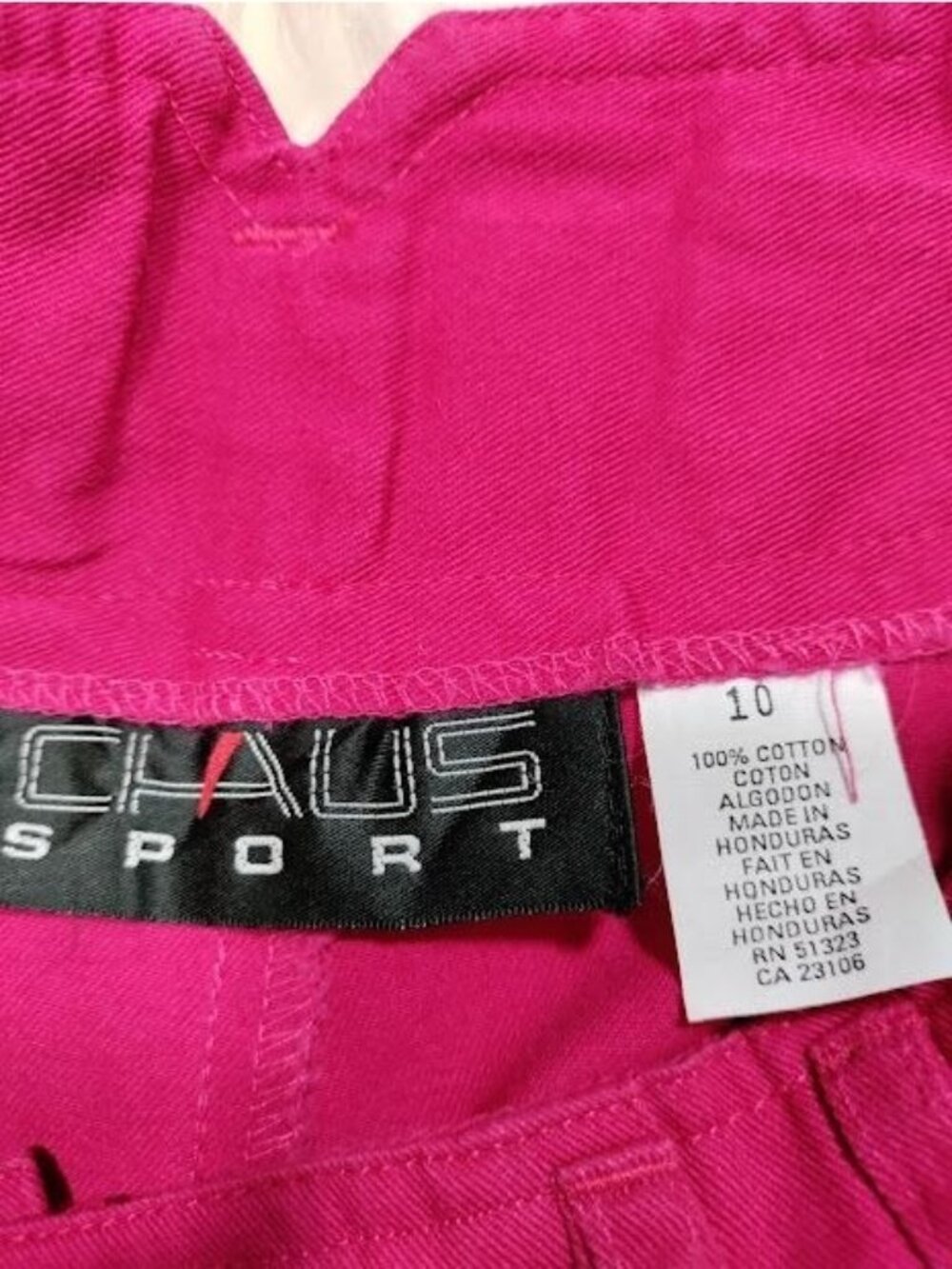 Vintage 90's CHAUS Sport High Waisted Pleat Front Casual Shorts 10 - Picture 11 of 12